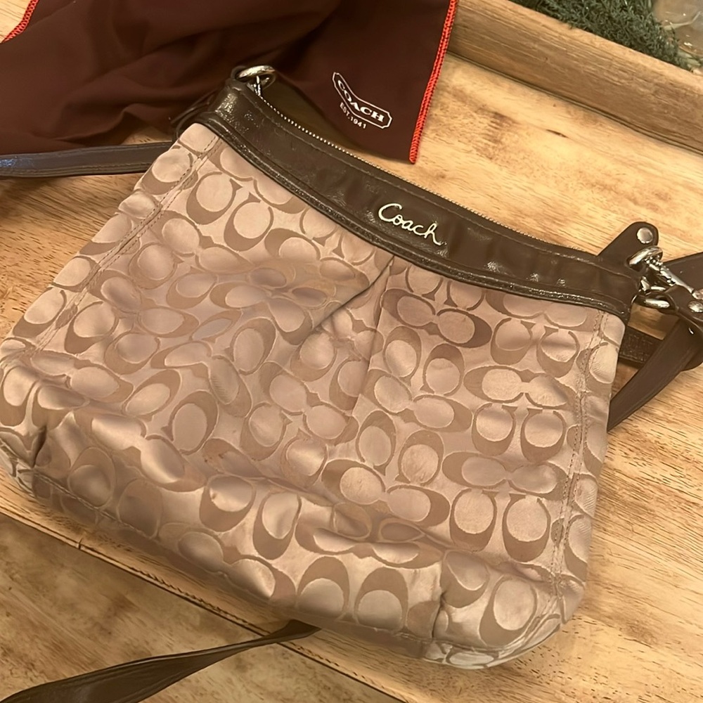 Coach signature crossbody